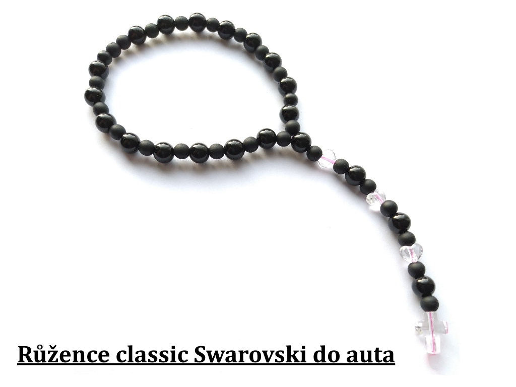 Růžence classic Swarovski do auta